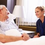 Home Care San Diego Caregiver at Seniors Bedside