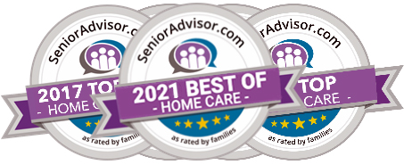 Senior Advisor dot com Top & Best Home Care Award 2017 - 2018 - 2019 - 2020 - 2021
