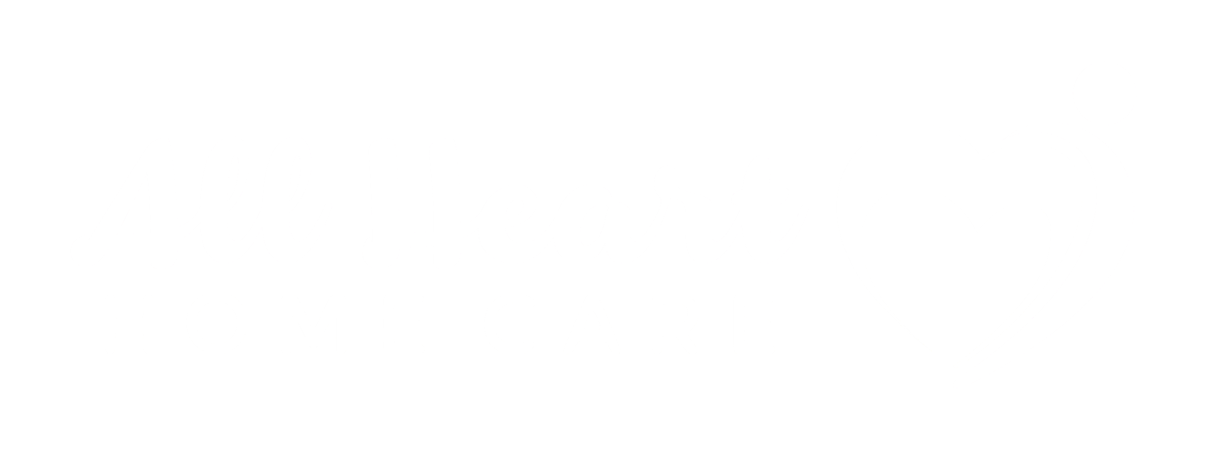 All Heart Home Care White Logo Header and Footer