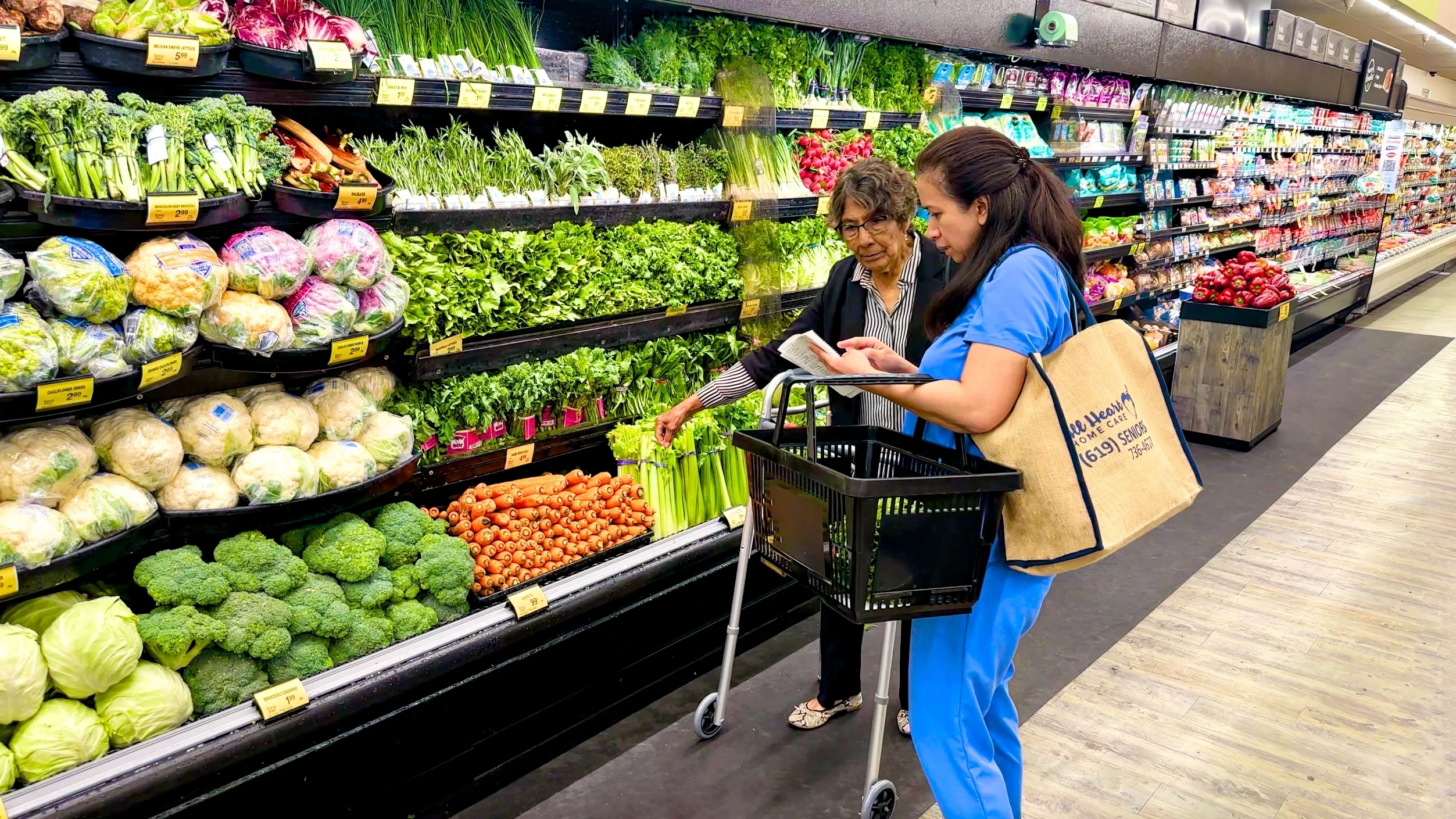 All Heart Home Care Caregiver Providing In-Home Support