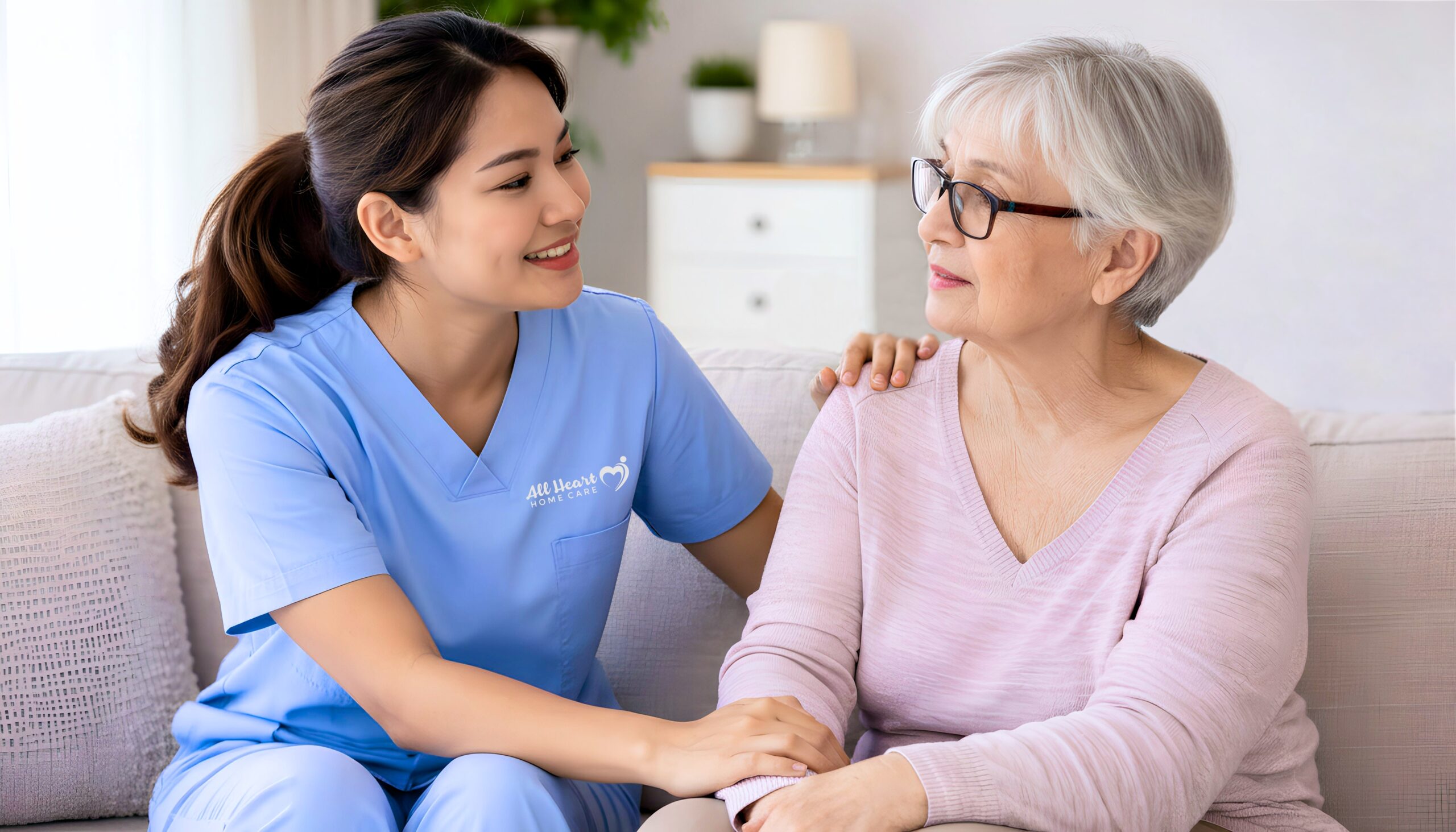 How To Communicate With Someone Who Has Dementia: A Practical Guide For Families 7 Communicating With Dementia - Family Caregiver Talking To Elderly Parent