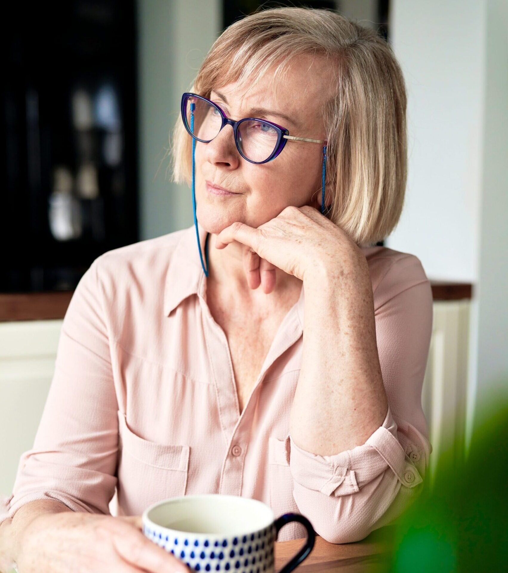 Senior Adult Child Thinking About Caregiver From All Heart Home Care